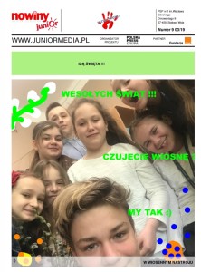 Czoło gazetka wiosna